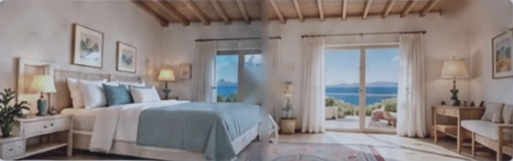 Bedroom photo before AI enhancement
